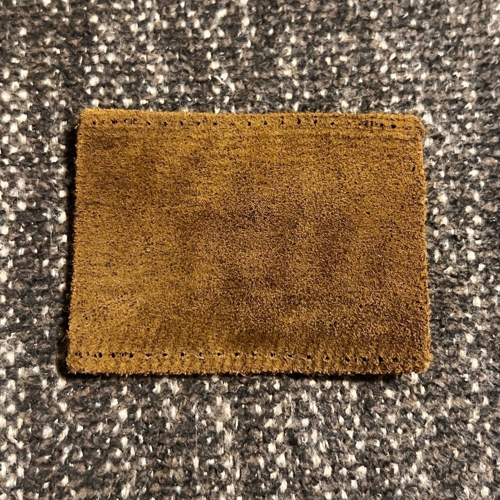 Vintage 90s Calvin Klein Jeans Brown Leather Patch - Picture 2 of 4